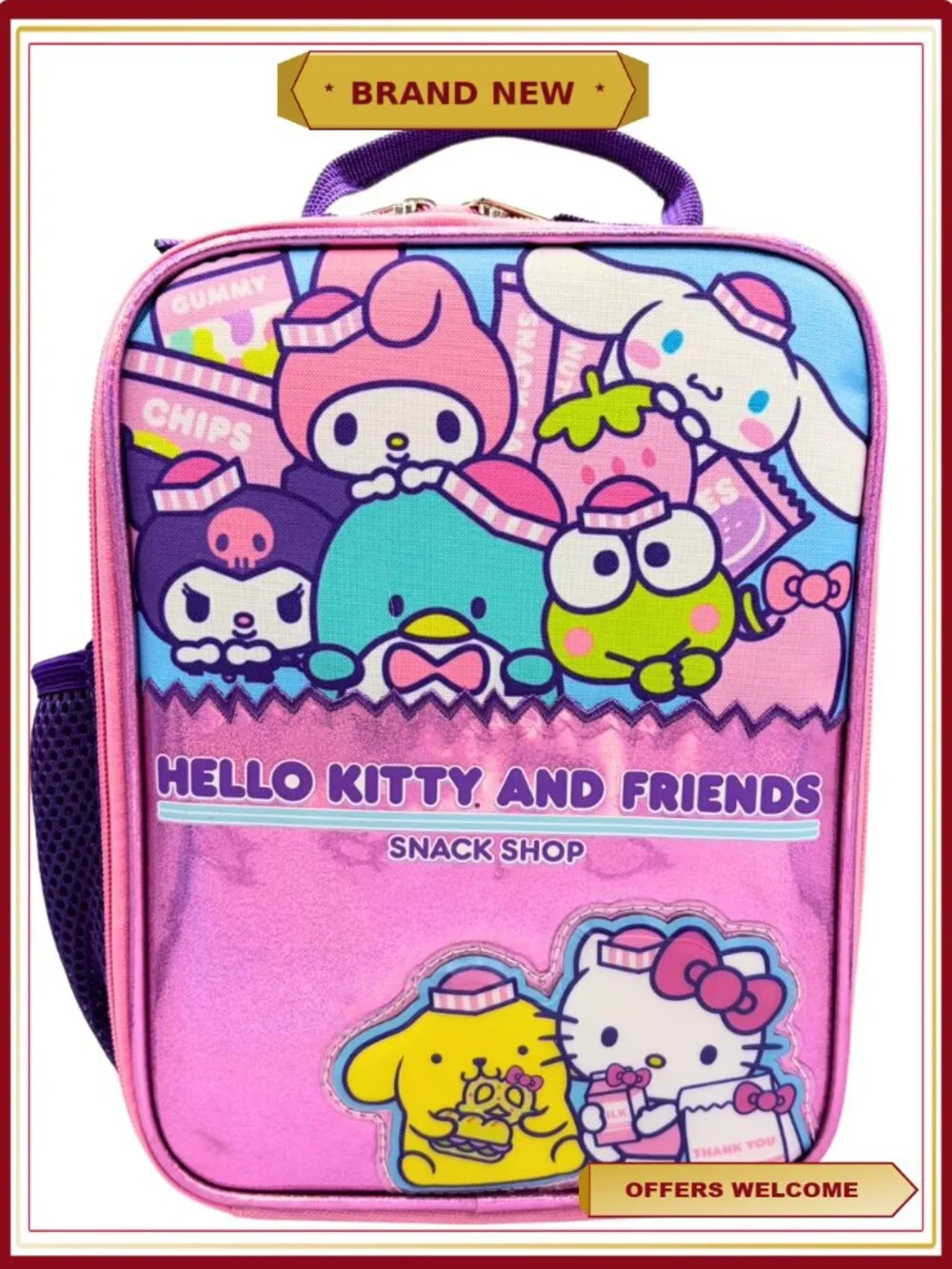 Hello Kitty & Friends Reusable Lunch Kit with Insulated Interior